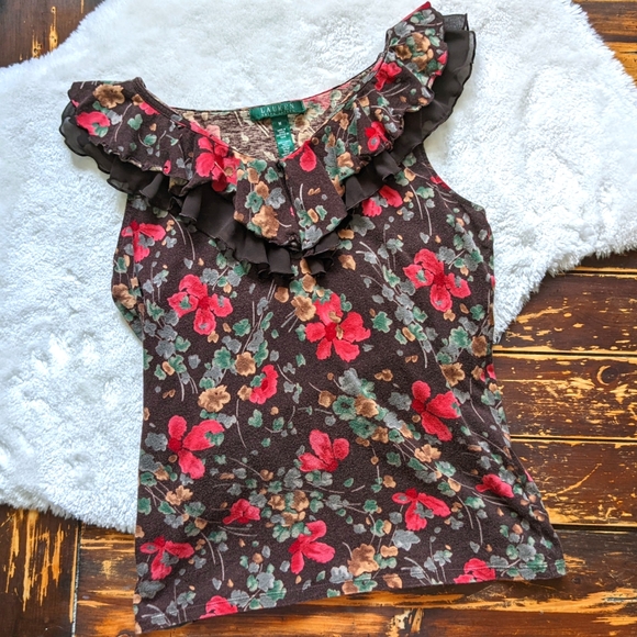 Ralph Lauren Sleeveless Blouse - Picture 1 of 4